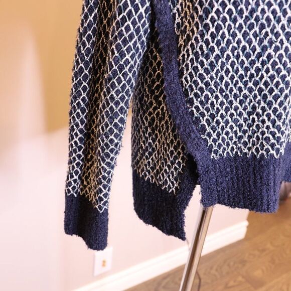 Jonathan Simkhai Fence Chenille Cut Out Cropped Sweater Sz S - Picture 6 of 9